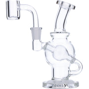 Valiant Distribution  Mini Clear Bent Neck Dab Rig Side View