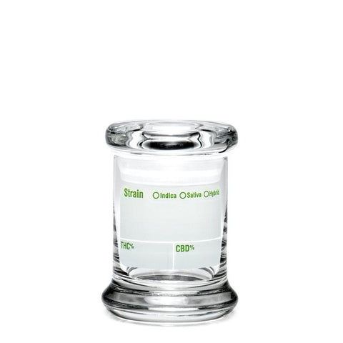 420 Science Clear Glass Stash Jar Modern Write & Erase