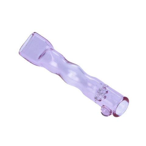 Glass Chillum Pipe with Honeycomb