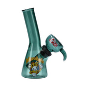 4" Mini Water Pipe - Mooby's Teal