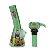 4" Mini Water Pipe - Buddy Christ Green