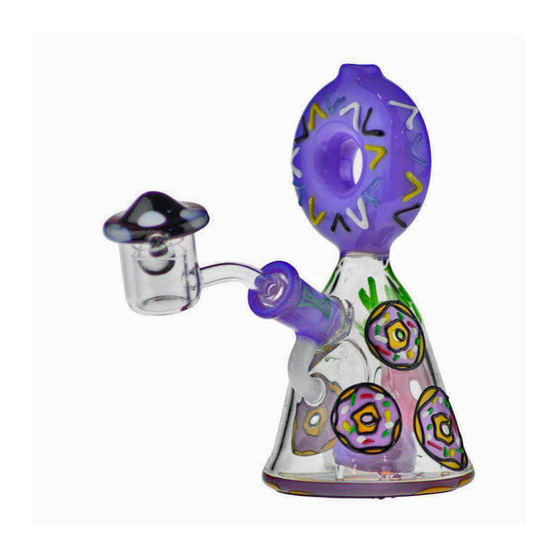 Valiant Purple Silicone Dab Rig with Banger