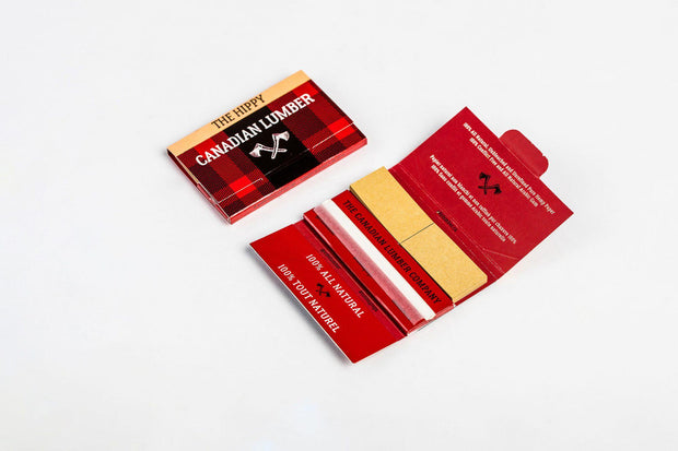 Canadian Lumber Rolling Papers-1 1/4 with Tips Pack of 22