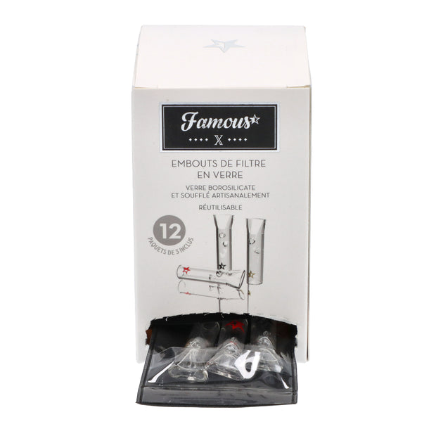 Famous X Glass Filter Tips 36-Pack