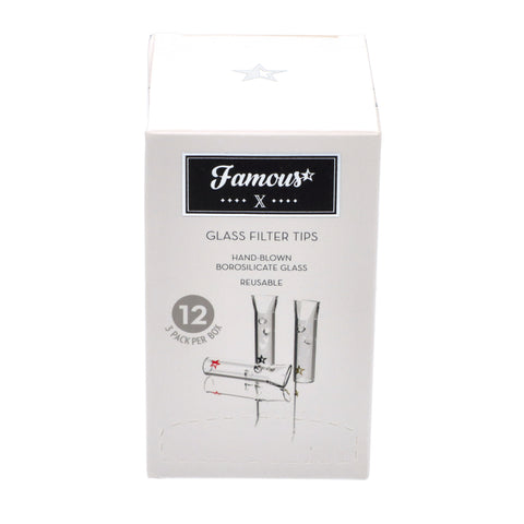 Famous X Glass Filter Tips 36-Pack