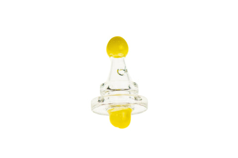 Glass Carb Cap with Directional Air Flow