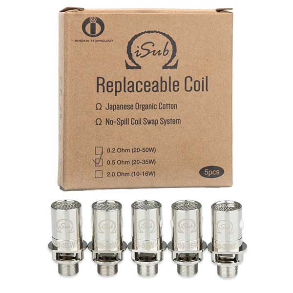 Replacement Coil for iSub Tank 0.5ohm Pack of 5