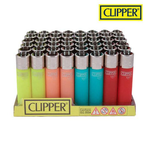 Clipper Lighters – Soft Translucent – 48/Tray