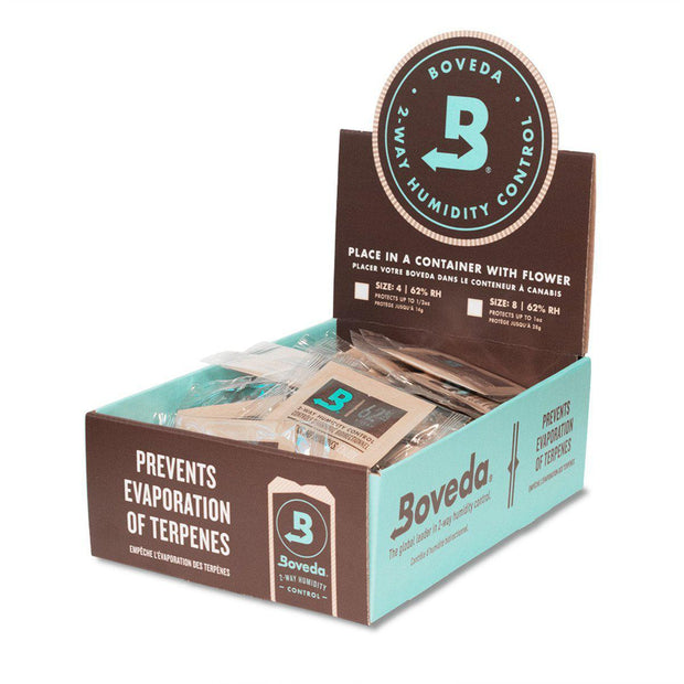 Boveda 2-Way Humidity Packs – Individually Wrapped 8g – Box of 100
