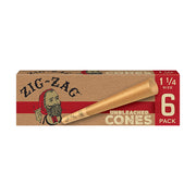 Zig-Zag Unbleached Cones 1 1/4" 6 Pack