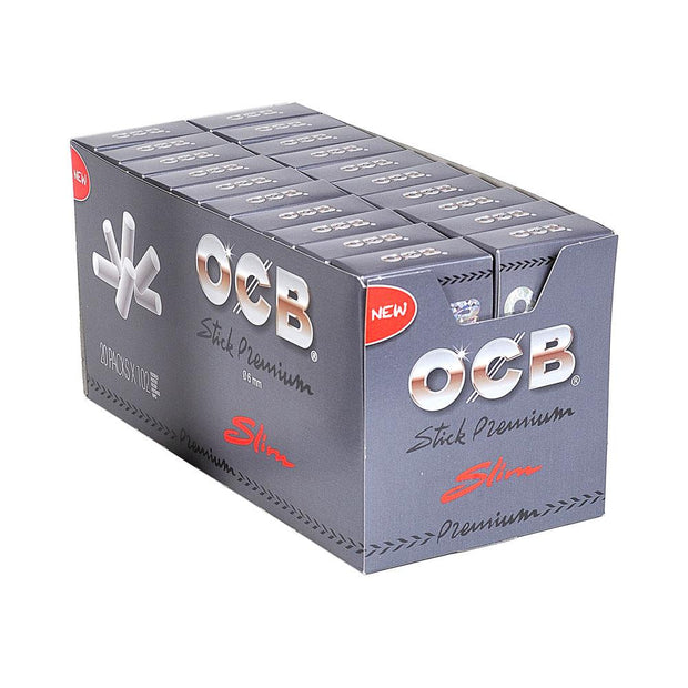 OCB Stick Premium Pre-Cut Filters – Slim – 20 Packs x 120 Pieces