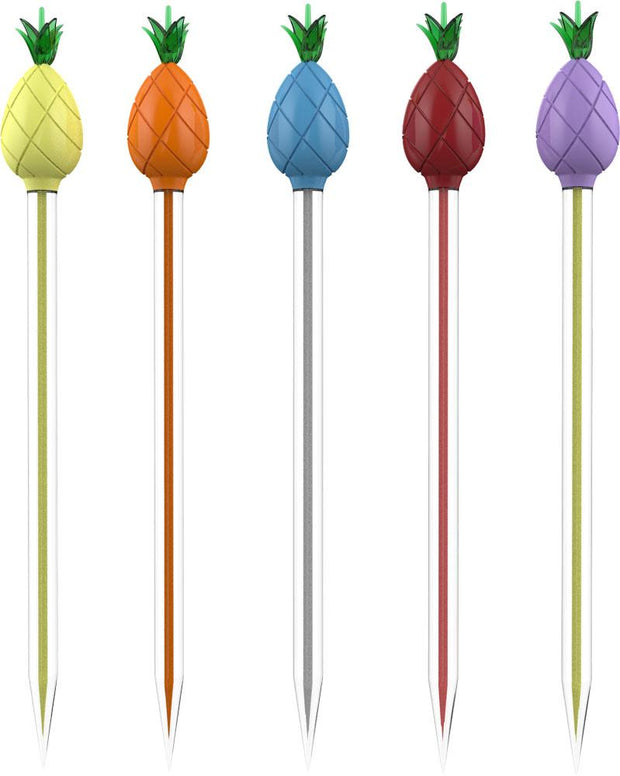 5” Pineapple Glass Dab Tool – Assorted Colours