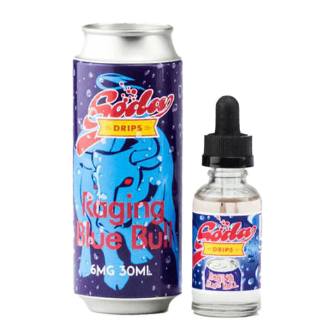 Soda Drips-E-Juice Raging Blue Bull-1.5mg-30ml