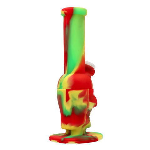 8.2 INCH HEIGHT SKULL WATER PIPE ASSORTED COLORS
