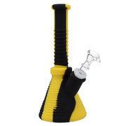 8.0inch Straight Silicone Beaker Water Pipe  Assorted Colors