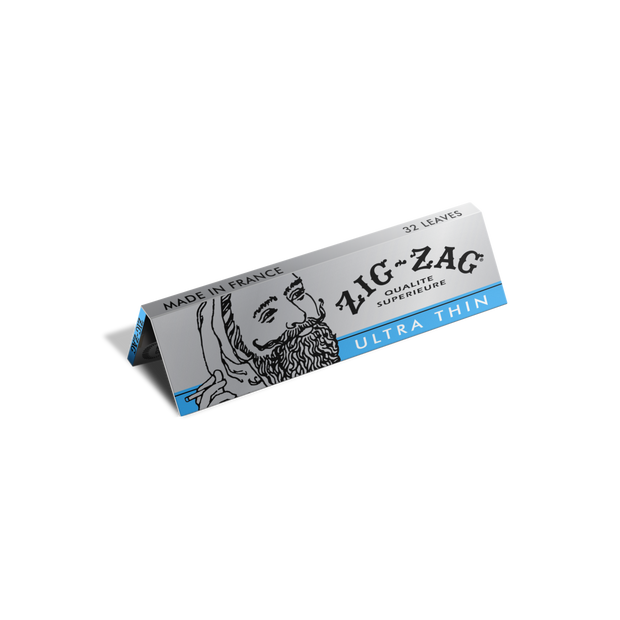 Zig-Zag Ultra Thin Slow Burning Rolling Papers – 1 ¼” Silver – 25 Pack