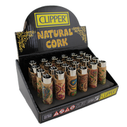 Clipper Lighter – Cork – Leaves– 24 Pack