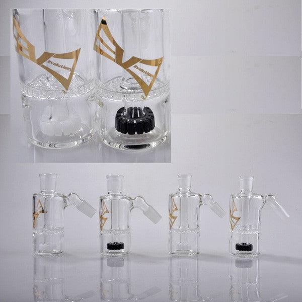 Evolution Glass Ashcatcher with Showerhead & Honeycomb Perc