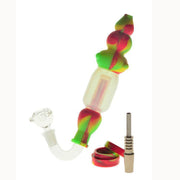 Silicone Nectar Collector with titanium nail & glass bowl