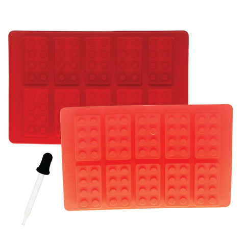 Silicone Ice Cube Tray with dropper - Lego